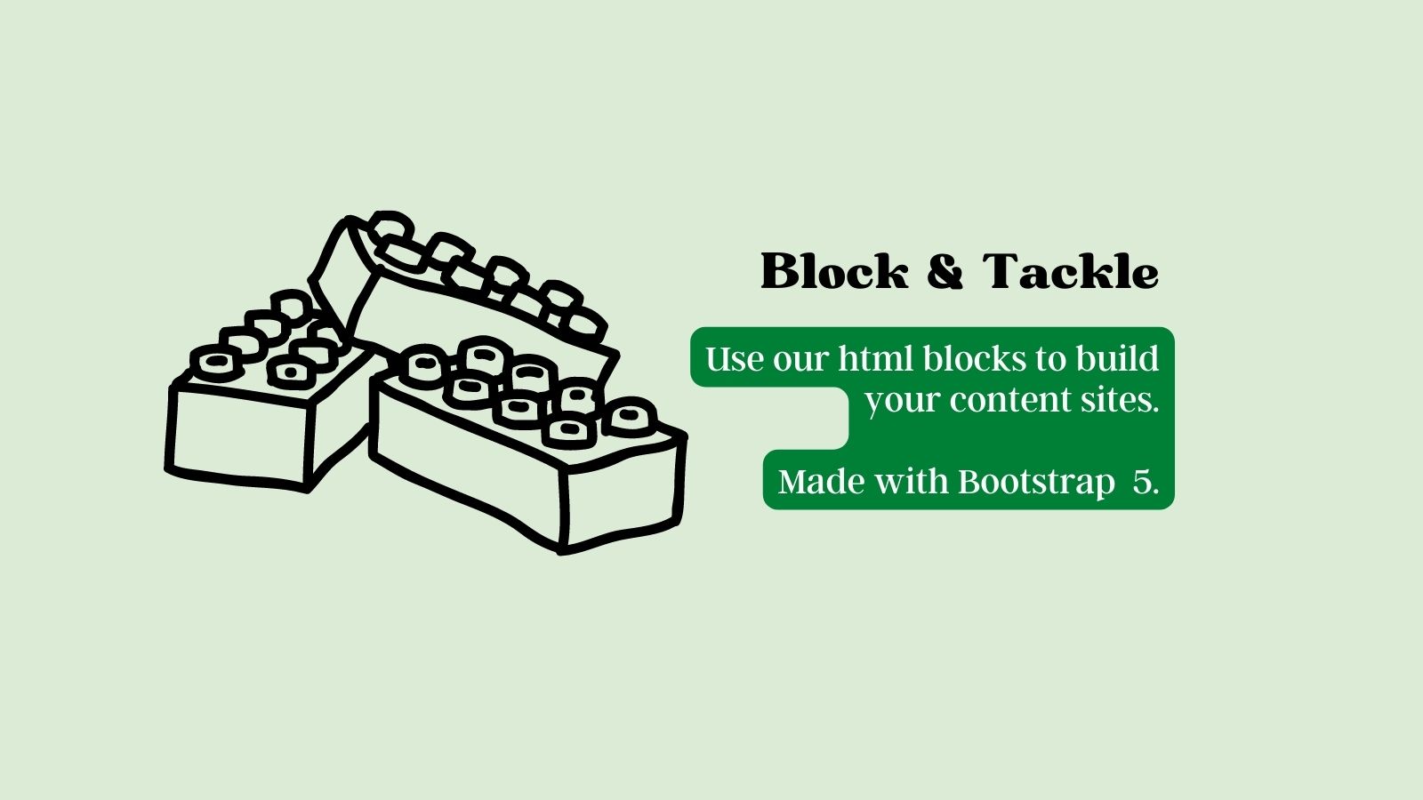Block & Tackle HTML blocks