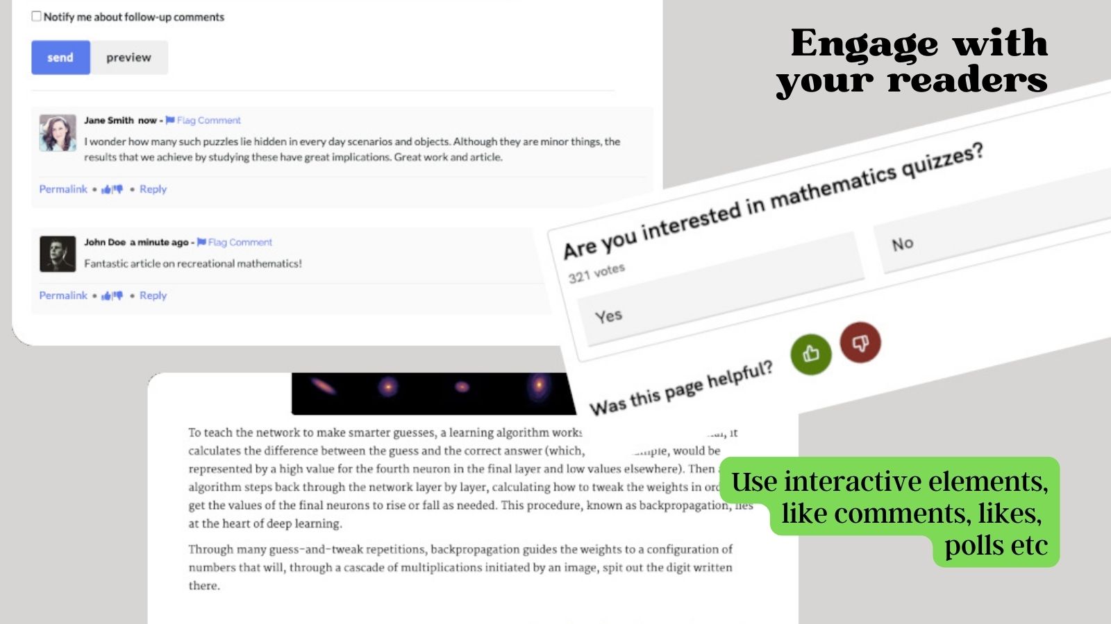 interactive elements  in neusler